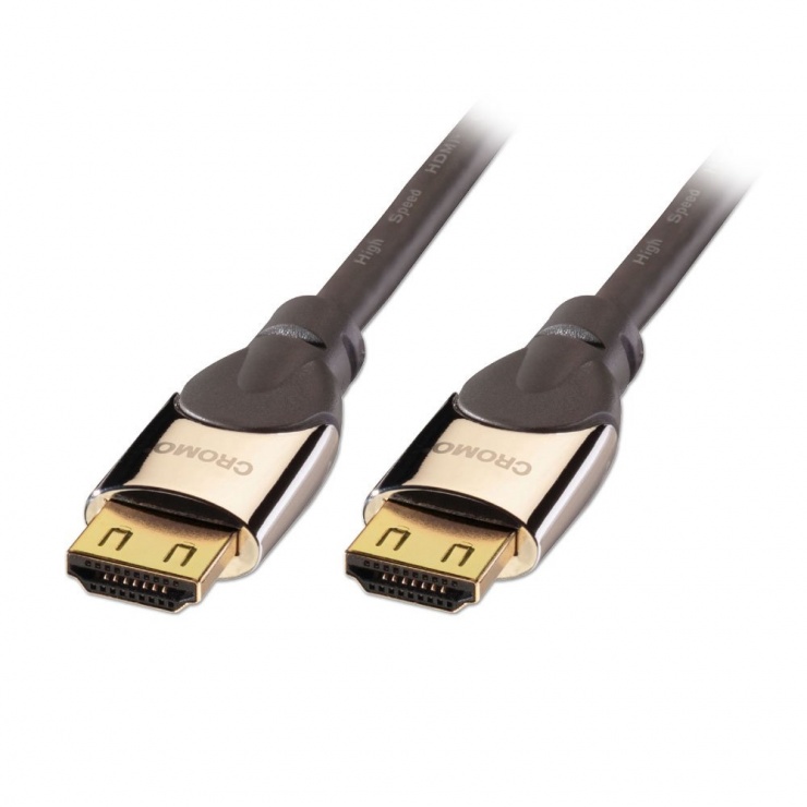 Imagine Cablu HDMI 4K CROMO T-T v2.0 0.5m (Friction Locking Connectors), Lindy L41440