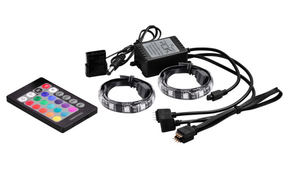 Imagine Banda LED RGB COLOR 3 culori, telecomanda, DeepCool RGB350