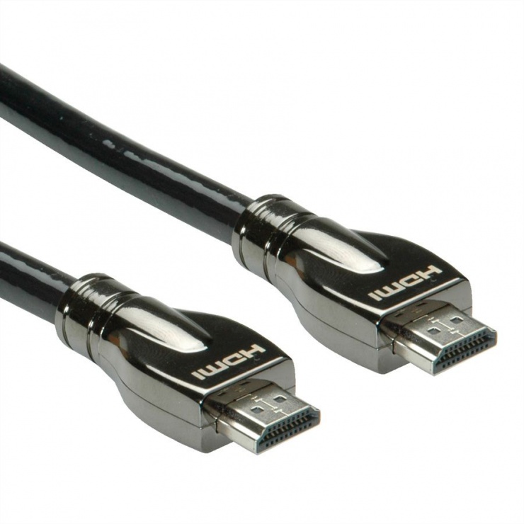Imagine Cablu HDMI Ultra HD cu Ethernet T-T 4K30Hz 7.5m, Roline 11.04.5684