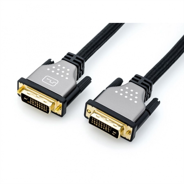 Imagine Cablu DVI-D Dual Link 24+1 pini T-T 7.5m, Roline 11.04.5864