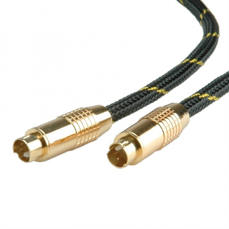 Imagine Cablu GOLD S-Video 4 pini T-T 2.5m, Roline 11.09.4263-1