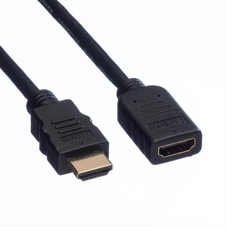 Imagine Cablu prelungitor HDMI T-M 1m Negru, Value 11.99.5574