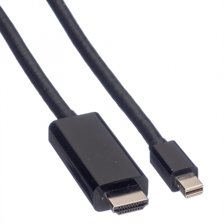 Imagine Cablu Mini Displayport la HDMI UHD 4K T-T 1m negru, Value 11.99.5795