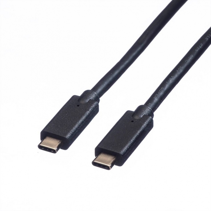 Imagine Cablu USB 3.1 tip C T-T cu PD (Power Delivery) 20V5A 1m, Roline 11.02.9051