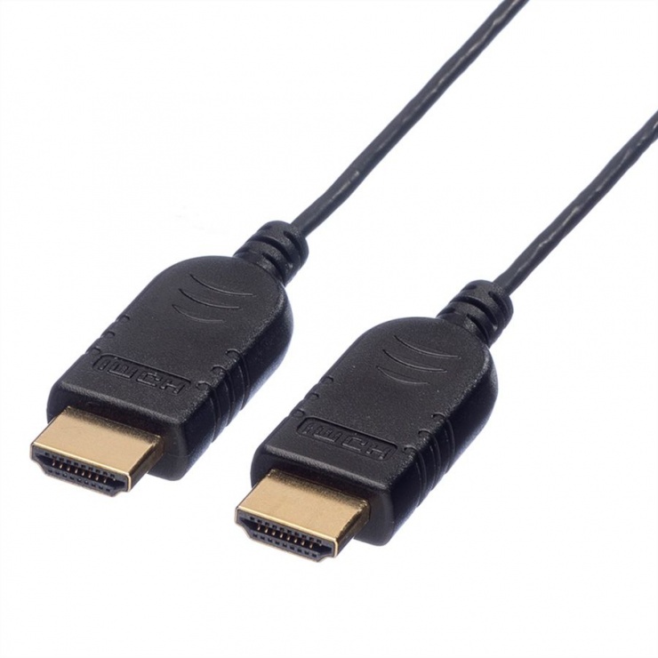 Imagine Cablu HDMI Slim cu Ethernet v1.4 1.2m, Roline 11.04.5632