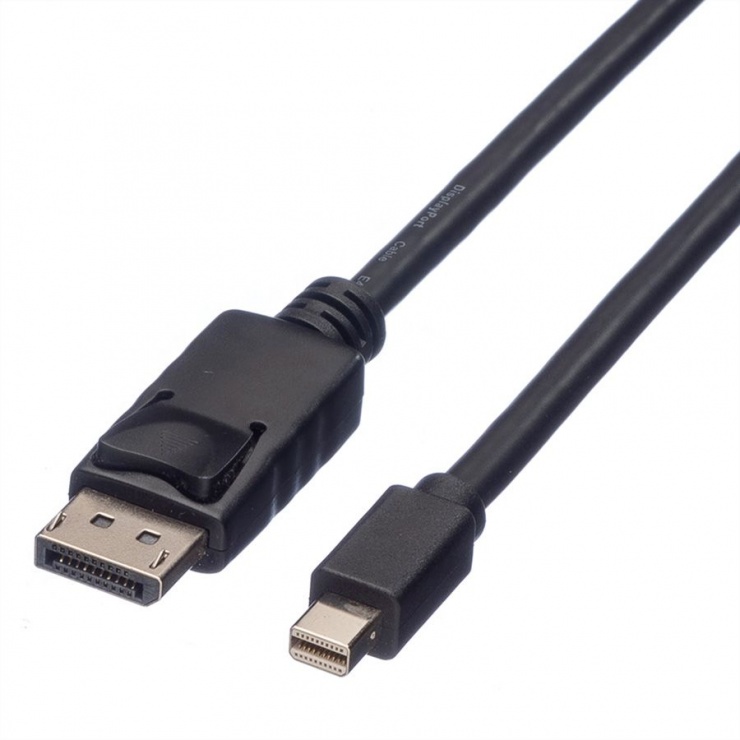Imagine Cablu Mini DisplayPort la DisplayPort T-T 2m T-T Negru, Roline 11.04.5635