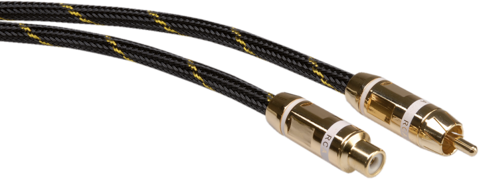 Imagine Cablu prelungitor audio RCA Alb 2.5m, Roline 11.09.4235