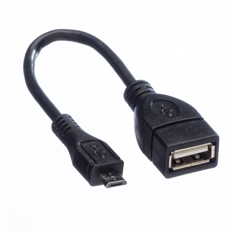 Imagine Cablu USB 2.0 la micro USB 2.0 M-T OTG 15cm, Value 11.99.8311-2