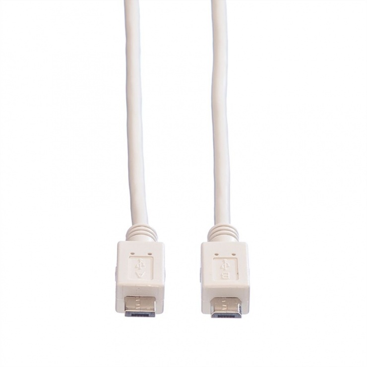 Imagine Cablu micro USB-A la micro USB-B 2.0 T-T 1.8m Alb, Value 11.99.8753-1