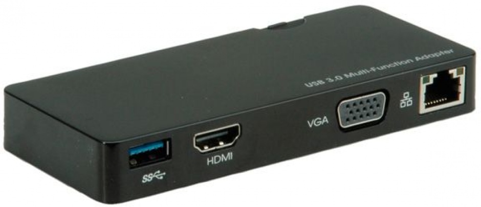 Imagine Adaptor USB 3.0 la HDMI/VGA + Gigabit LAN + 1 x USB 3.0, Value 12.99.1040