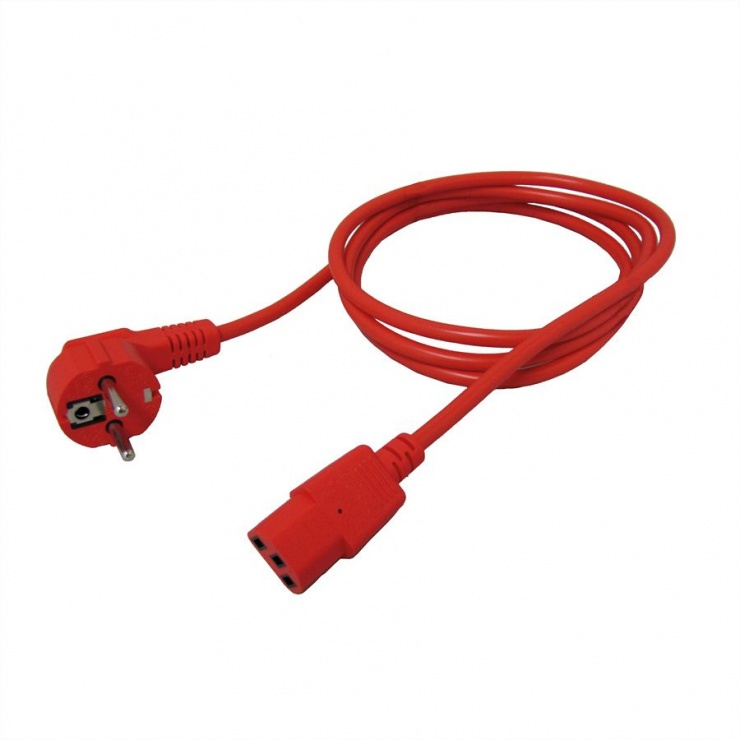 Imagine Cablu alimentare PC C13 1.8m Rosu, Roline 19.08.1010