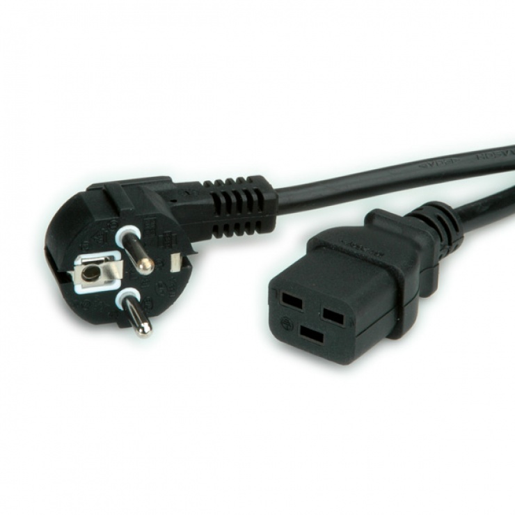 Imagine Cablu alimentare IEC320 la C19 16A negru 3m, Value 19.99.1553