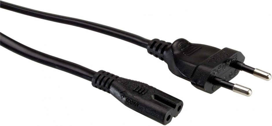 Imagine Cablu alimentare Euro la IEC C7 (casetofon) 2 pini 3m, Value 19.99.2092