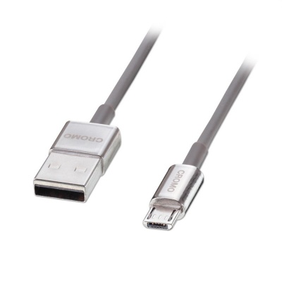 Imagine Cablu USB 2.0 la micro USB-B CROMO Slim 1m T-T, Lindy L41690