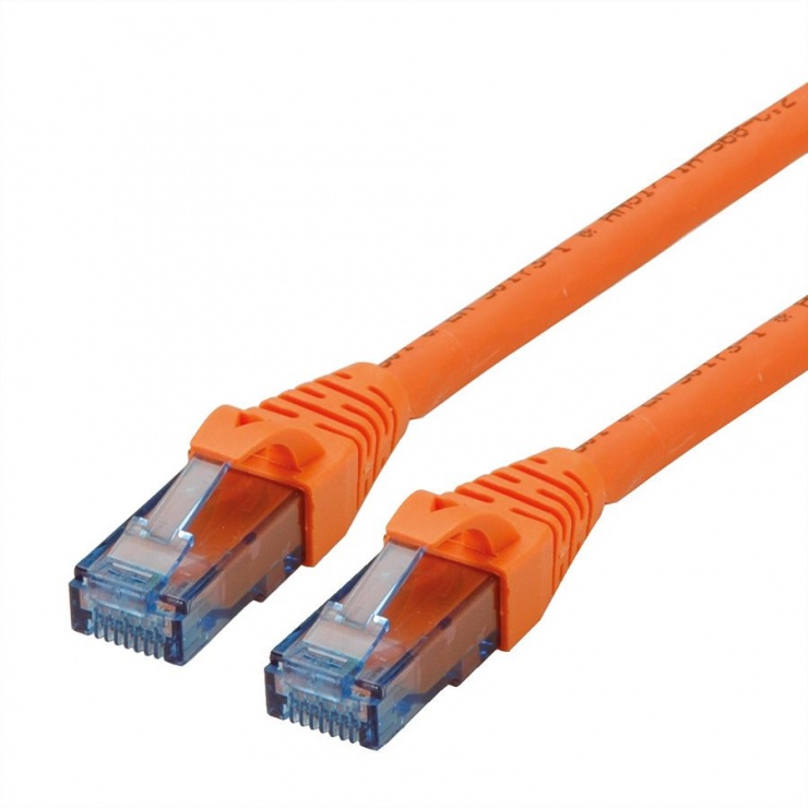 Imagine Cablu retea UTP Cat.6A Component Level LSOH Portocaliu 1m, Roline 21.15.2771