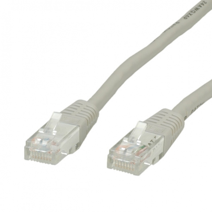Imagine Cablu retea UTP Cat.6, gri, 10m, Value 21.99.0910