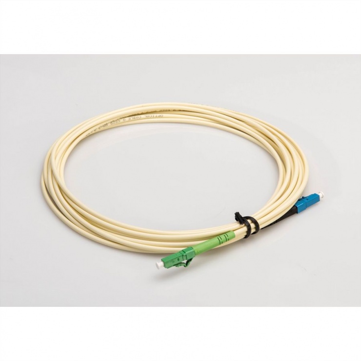 Imagine Cablu fibra optica LC UPC / LC APC 9/125 simplex ivory 7.5m, Value 21.99.8801