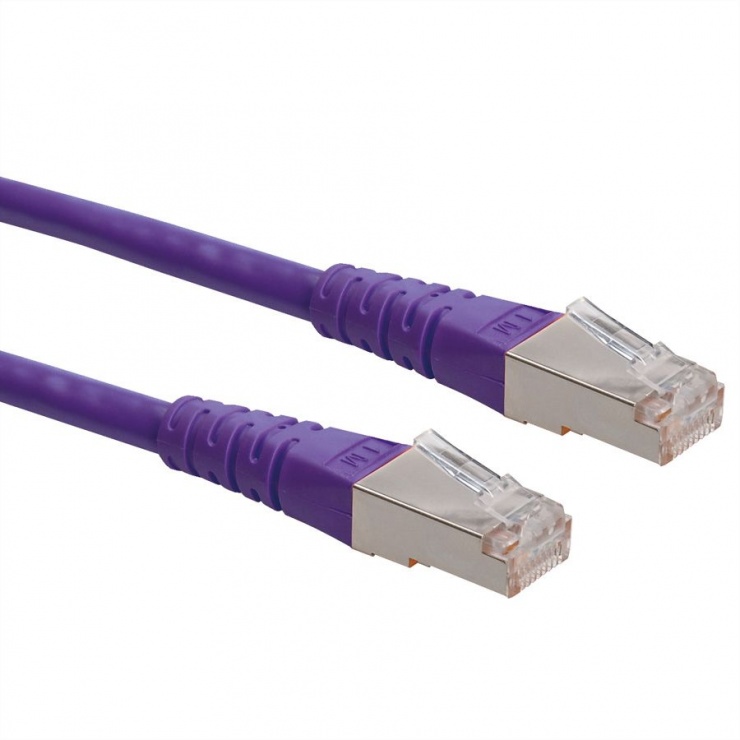Imagine Cablu de retea SFTP cat 6 1m Violet, Roline 21.15.1340