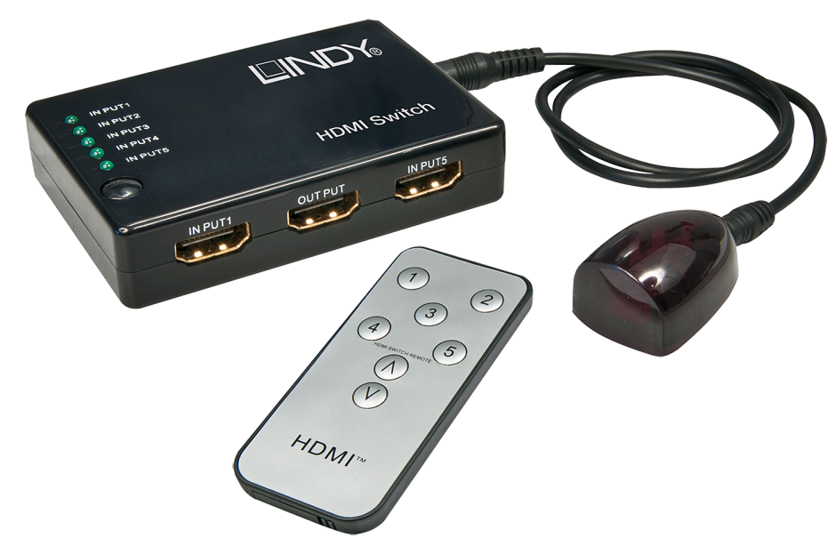 Imagine Switch HDMI 5 porturi 4K & Full HD 1080p 3D, Lindy L38035