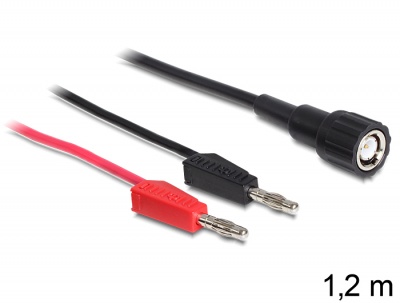 Imagine Cablu de masurare BNC la 2 x 4 mm Banana T-T, Delock 83339