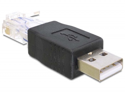 Imagine Adaptor USB 2.0 la RJ45 crossover, Deloc 65232