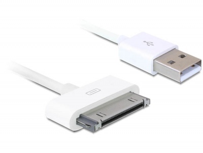 Imagine Cablu de date si alimentare USB iPhone 4 si iPad, Delock 82705