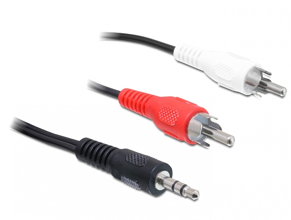 Imagine Cablu audio Jack 3.5mm la 2 x RCA 20m, Delock 84944 