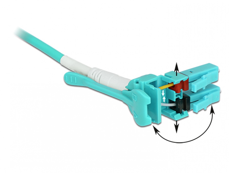 Imagine Cablu fibra optica LC - LC Multimode OM3 Uniboot 5m, Delock 85130
