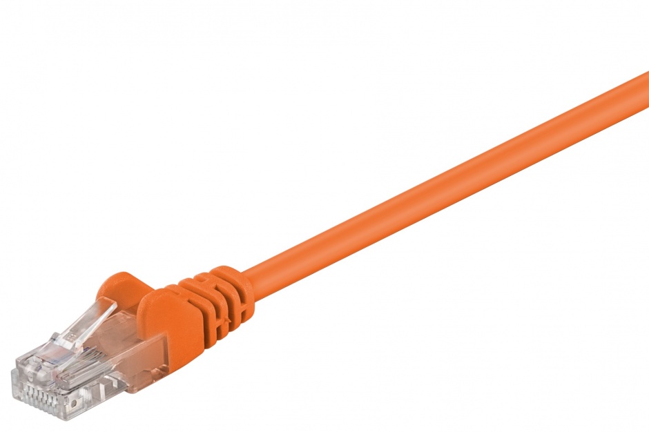 Imagine Cablu de retea UTP cat 5e 0.25m Orange, Goobay W95201