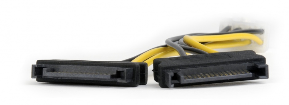 Imagine Cablu de alimentare intern PCI express 8 pini la 2 x SATA 0.15m, Gembird CC-PSU-83 -2