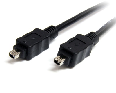 Imagine Cablu firewire 4 pini la 4 pini 3m Negru, KFIR44-3