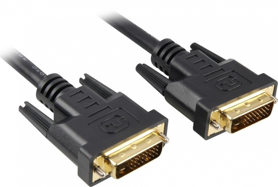 Imagine Cablu DVI-D Dual Link 24+1 pini T-T 25m Negru
