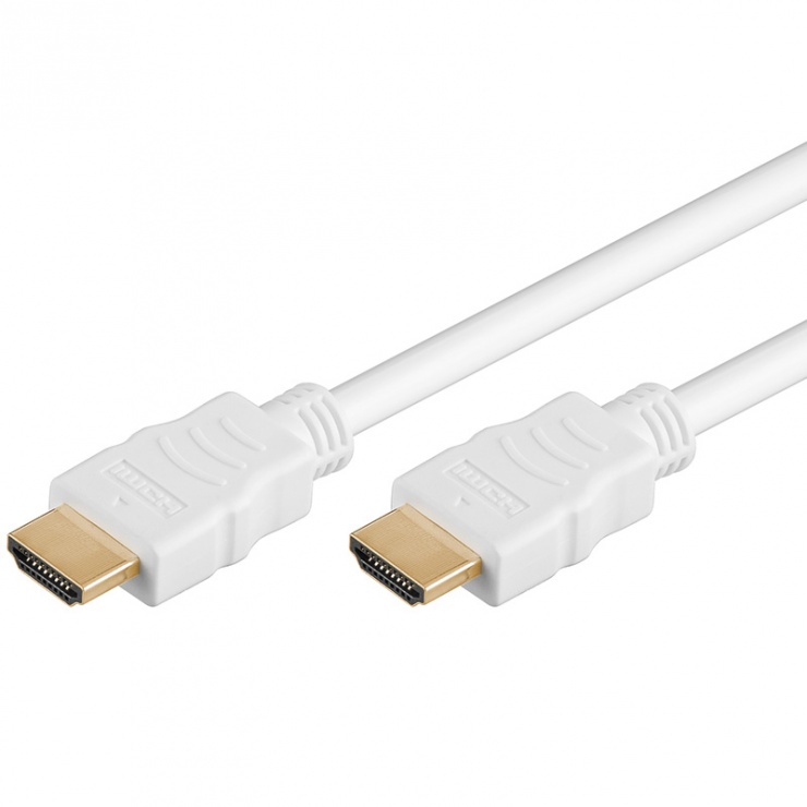 Imagine Cablu HDMI cu Ethernet 0.5m vers 1.4 Alb, KPHDME005W