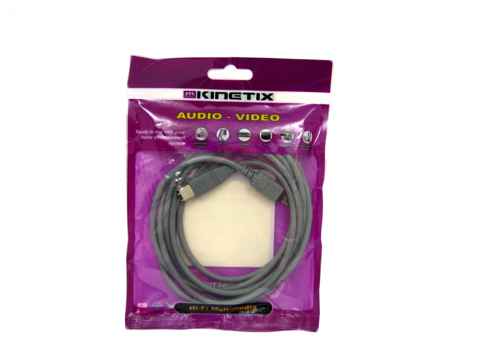 Imagine Cablu Firewire 4 pini la 6 pini 2m, KTCBLHE14033A