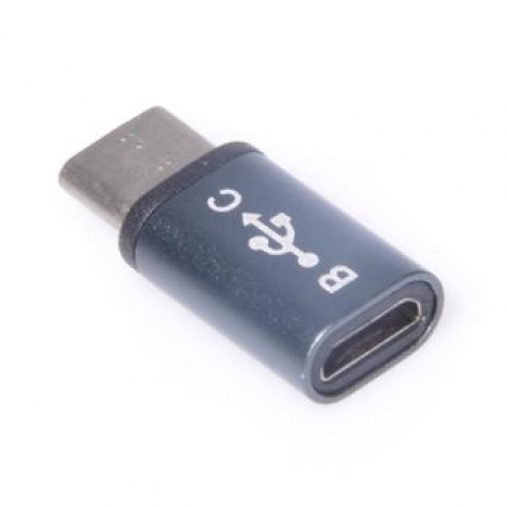 Imagine Adaptor USB 3.1 tip C la micro USB-B T-M Alb, kur31-04