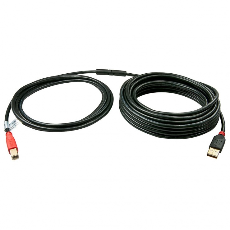 Imagine Cablu de imprimanta activ USB 2.0 A-B 10m T-M, Lindy L42761-1