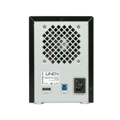 Imagine Rack extern pentru 4 x HDD SATA 3.5" pe USB 3.0 & eSATA, Lindy L43124