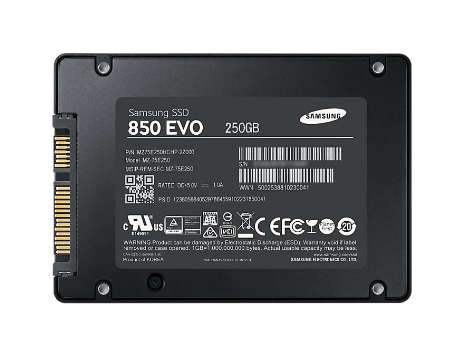 Imagine SSD Samsung 2.5" SATA 850 EVO 250GB