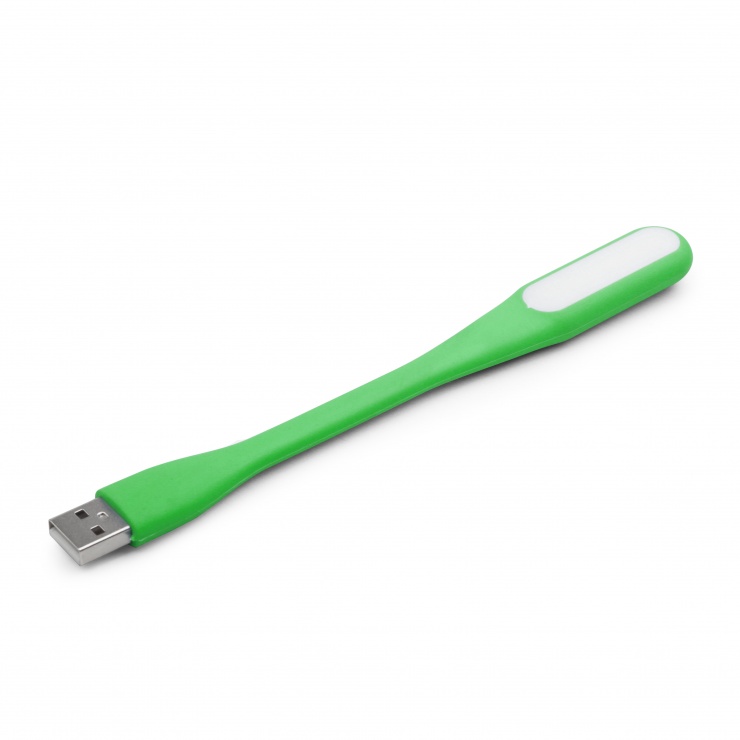 Imagine Lampa LED pentru notebook pe USB Verde, Gembird NL-01-G