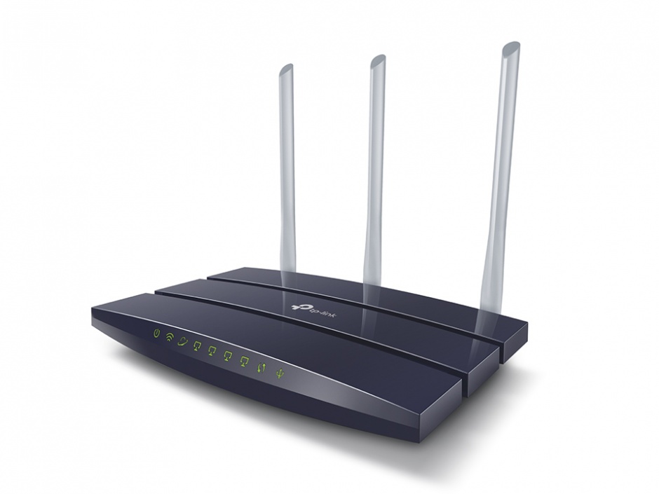 Imagine Router Gigabit Wireless N 450Mbps 3 antene, TP-LINK TL-WR1043N 
