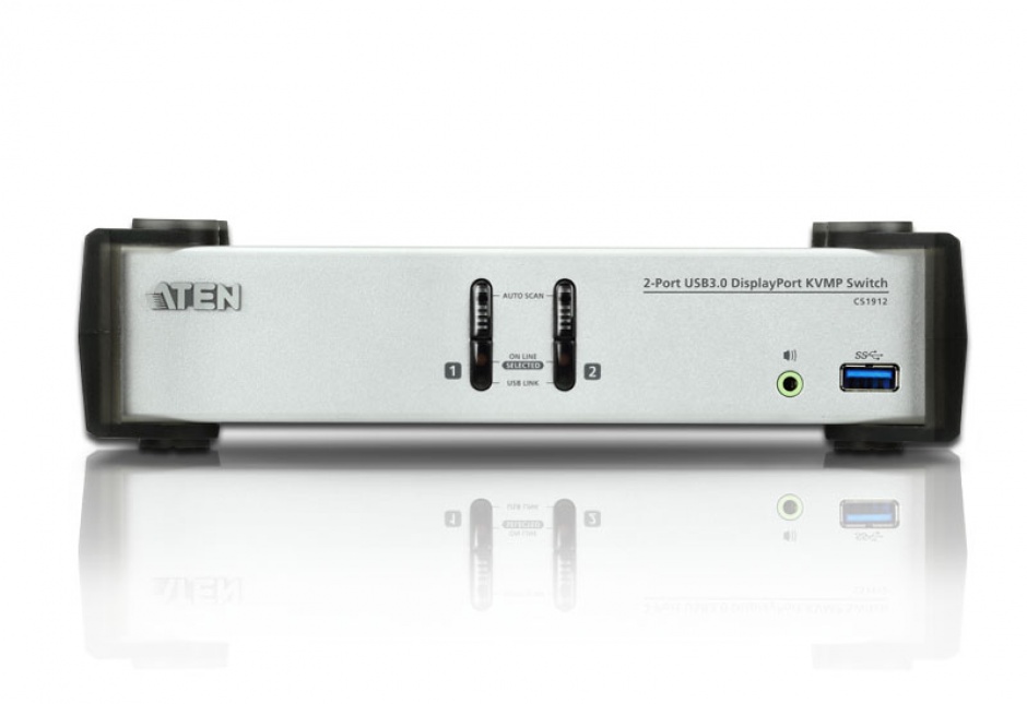 Imagine Switch KVMP 2 porturi DisplayPort USB 3.0, ATEN CS1912