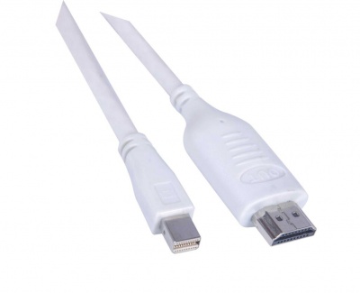 Imagine Cablu Mini Displayport la HDMI Alb T-T 3m