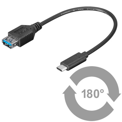 Imagine Adaptor USB tip C la USB 3.0-A T-M 0.2m, KUR31-01