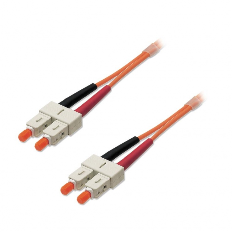 Imagine Cablu fibra optica SC - SC Duplex Multimode OM2 150m, Lindy L46623