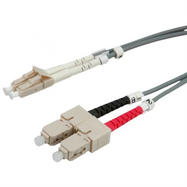 Imagine Cablu fibra optica LC-SC duplex multimode 2m, Value 21.99.9852