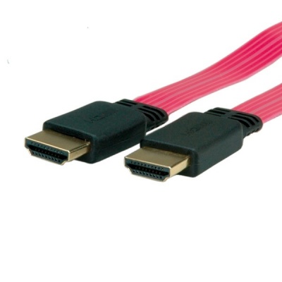 Imagine Cablu HDMI cu Ethernet v1.4 Ultra Slim 3m, Roline 11.04.5540