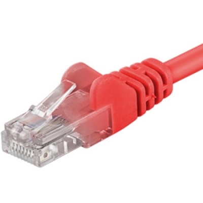 Imagine Cablu retea UTP cat.5e Rosu 0.5m, sputp005R