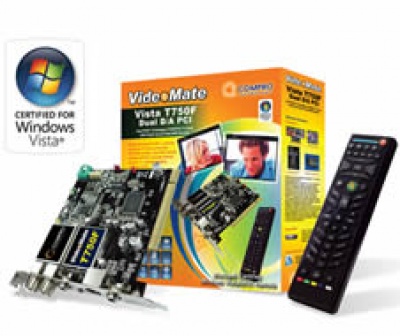 Imagine TV Tuner COMPRO T750F, PCI Hybrid (digital DVB-T+ analog)