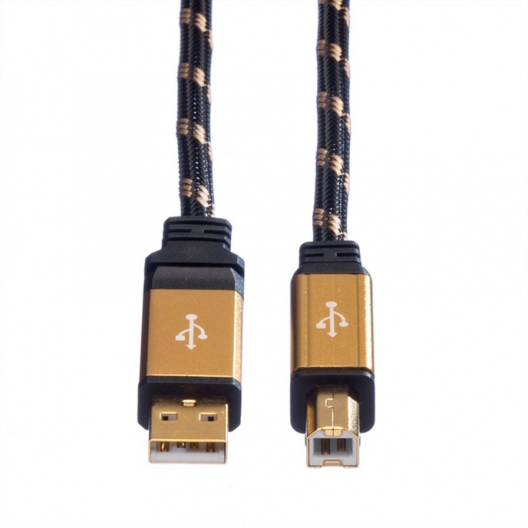 Imagine Cablu imprimanta USB 2.0 A - B T-T 1.8m, Roline 11.02.8802-1