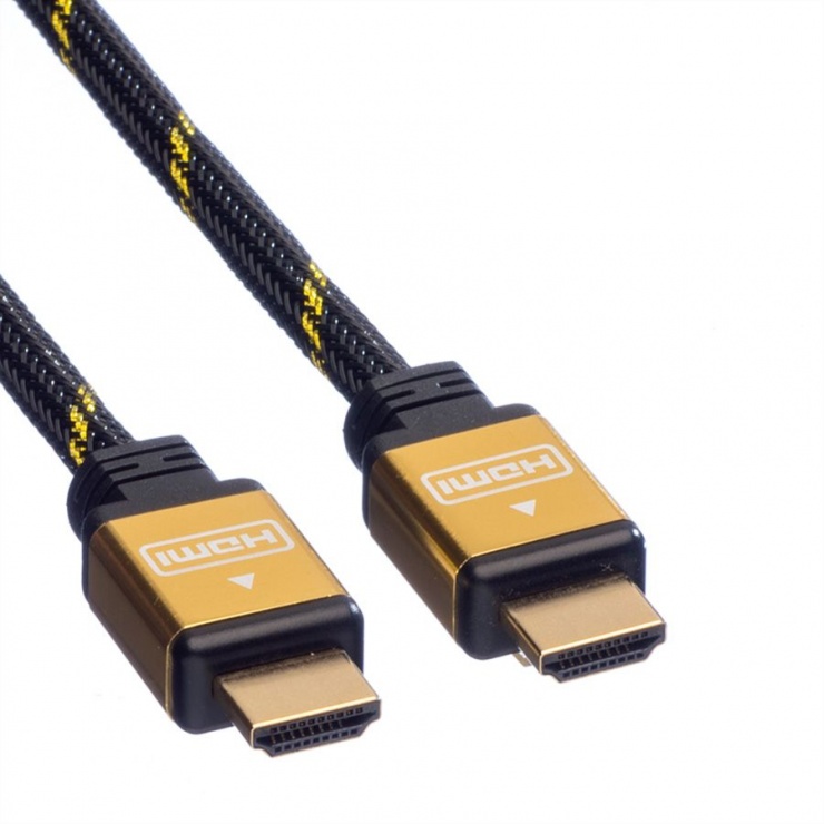 Imagine Cablu HDMI 4K@30Hz T-T Gold  1.5m, Roline 11.04.5500